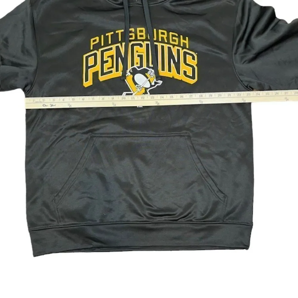 NWOT Pittsburgh Penguins NHL Adidas Performance Hoodie Black‎ Men's Size Large